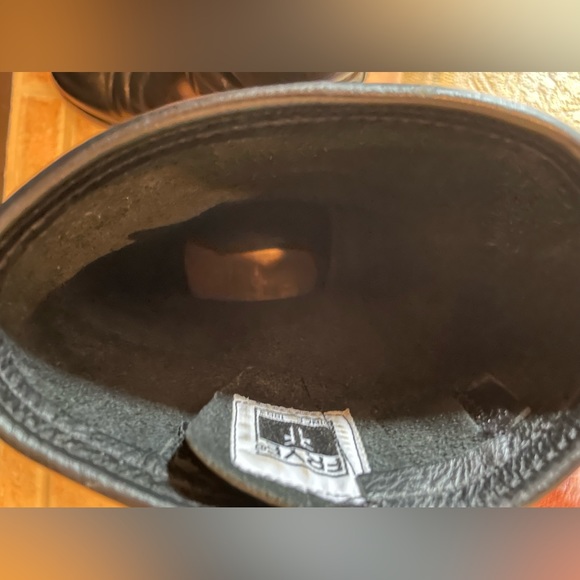 Frye Veronica Slouch Boots Black Leather Size 7.5 - Picture 12 of 14